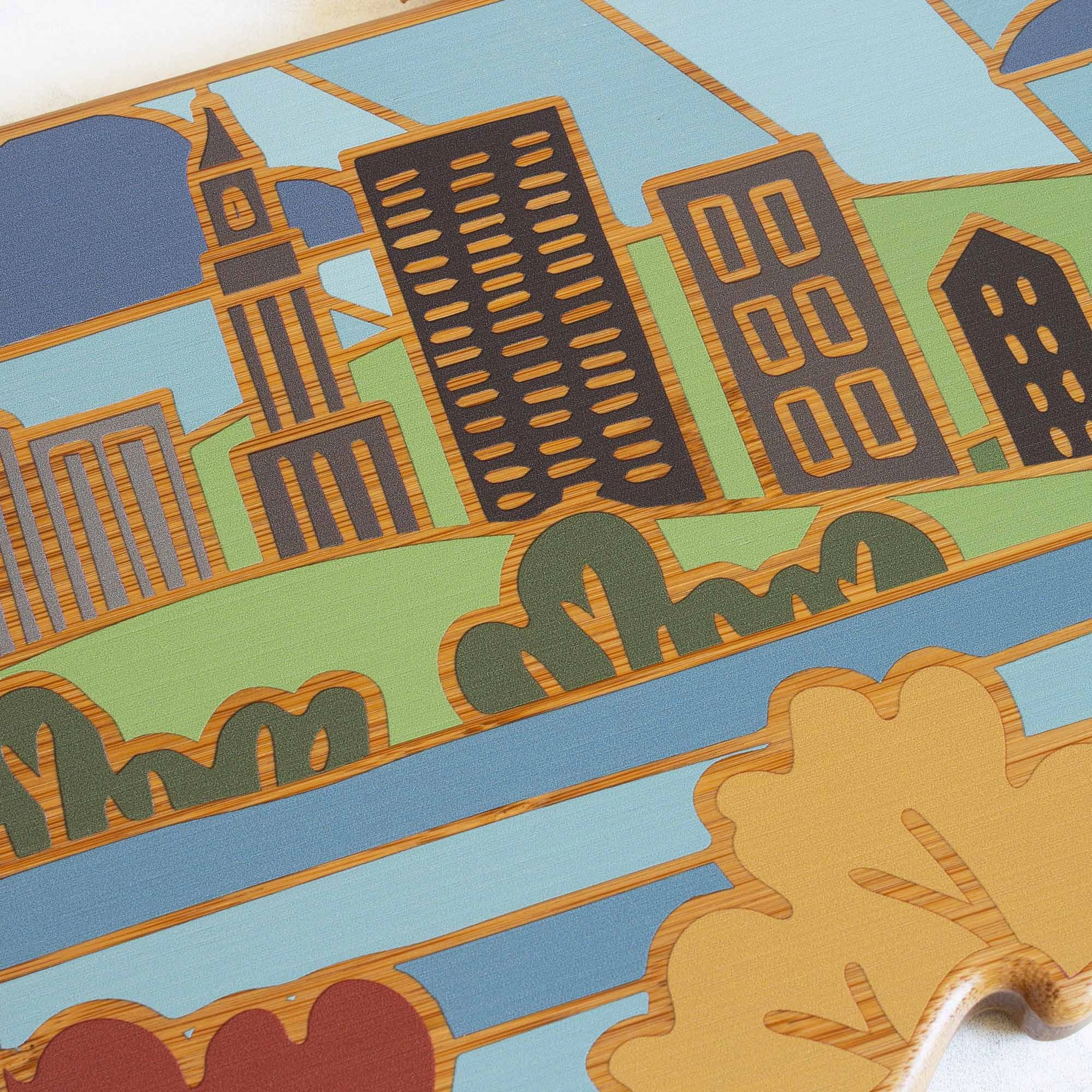 Connecticut Cutting Board with Artwork by Summer Stokes