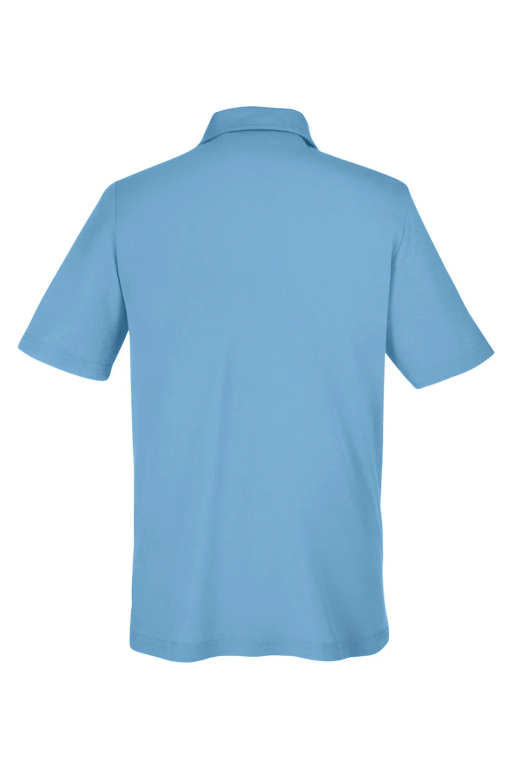 Core 365 Mens Fusion ChromaSoft Performance Moisture Wicking Short Sleeve Polo Shirt - Columbia Blue  Perfect Clothing Core-365