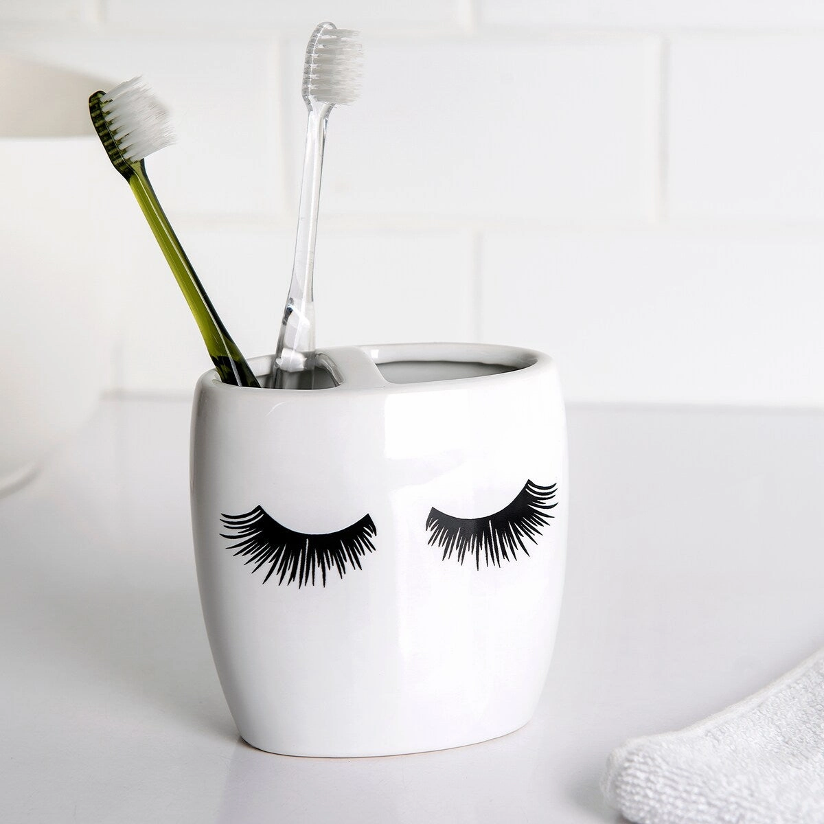 Cosmetique Toothbrush Holder - Multi - 3.9" x 2.3" x 4."