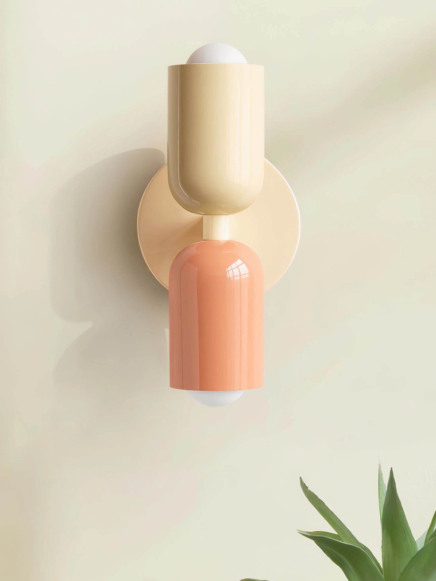 Couleur Double Plug In Wall Lamp