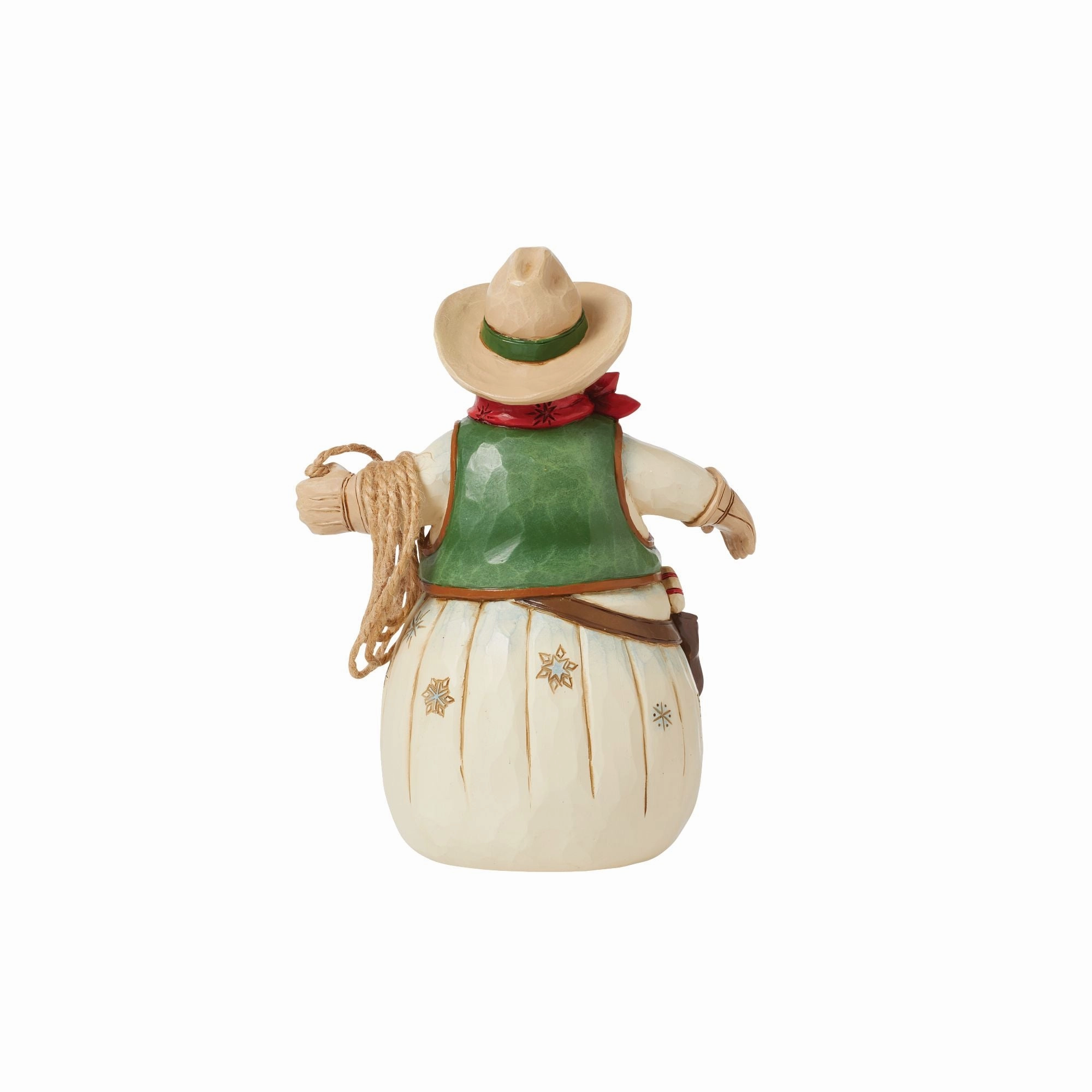 Cowboy Snowman Figurine