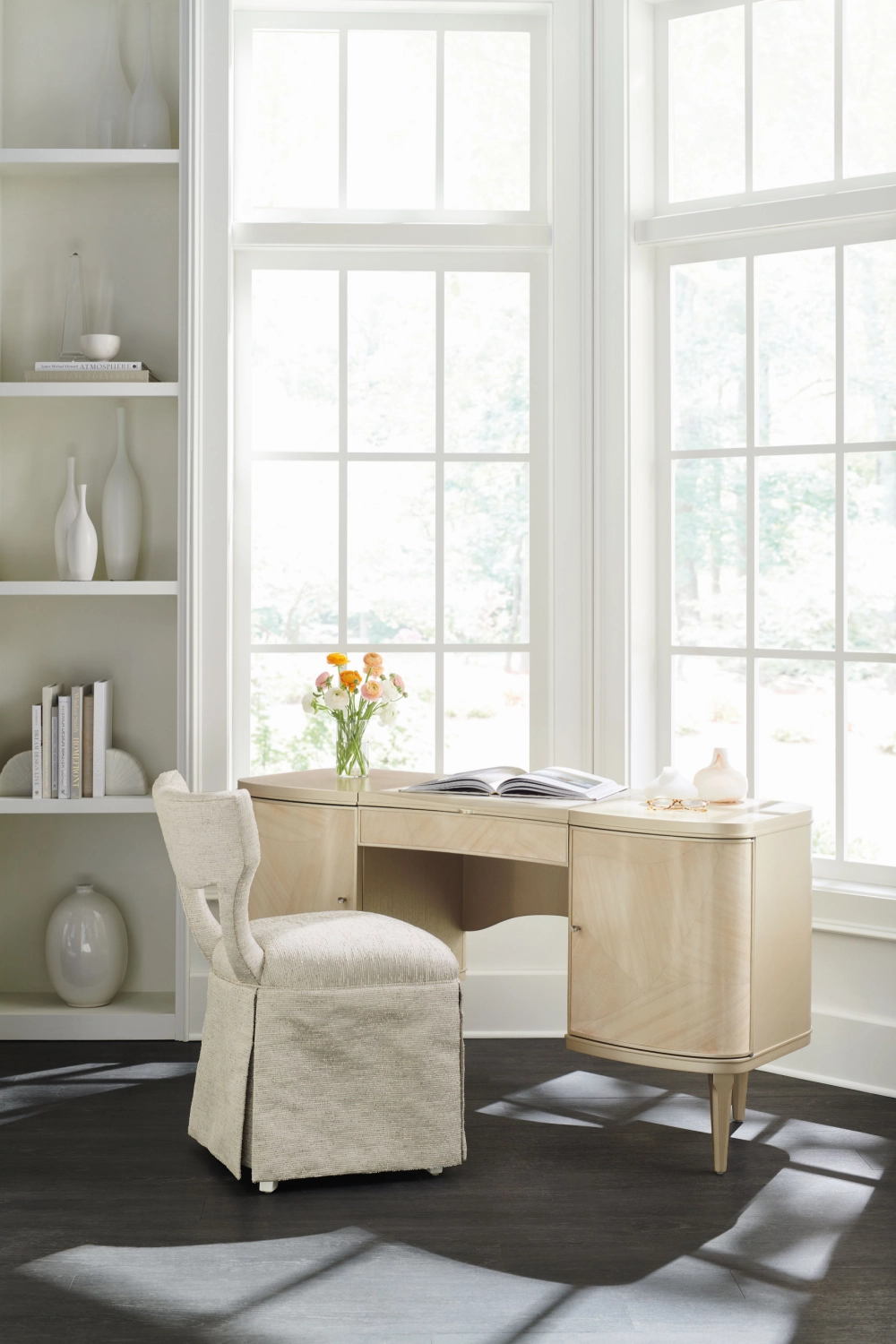 Cream Modern Vanity Table | Caracole Fancy Me