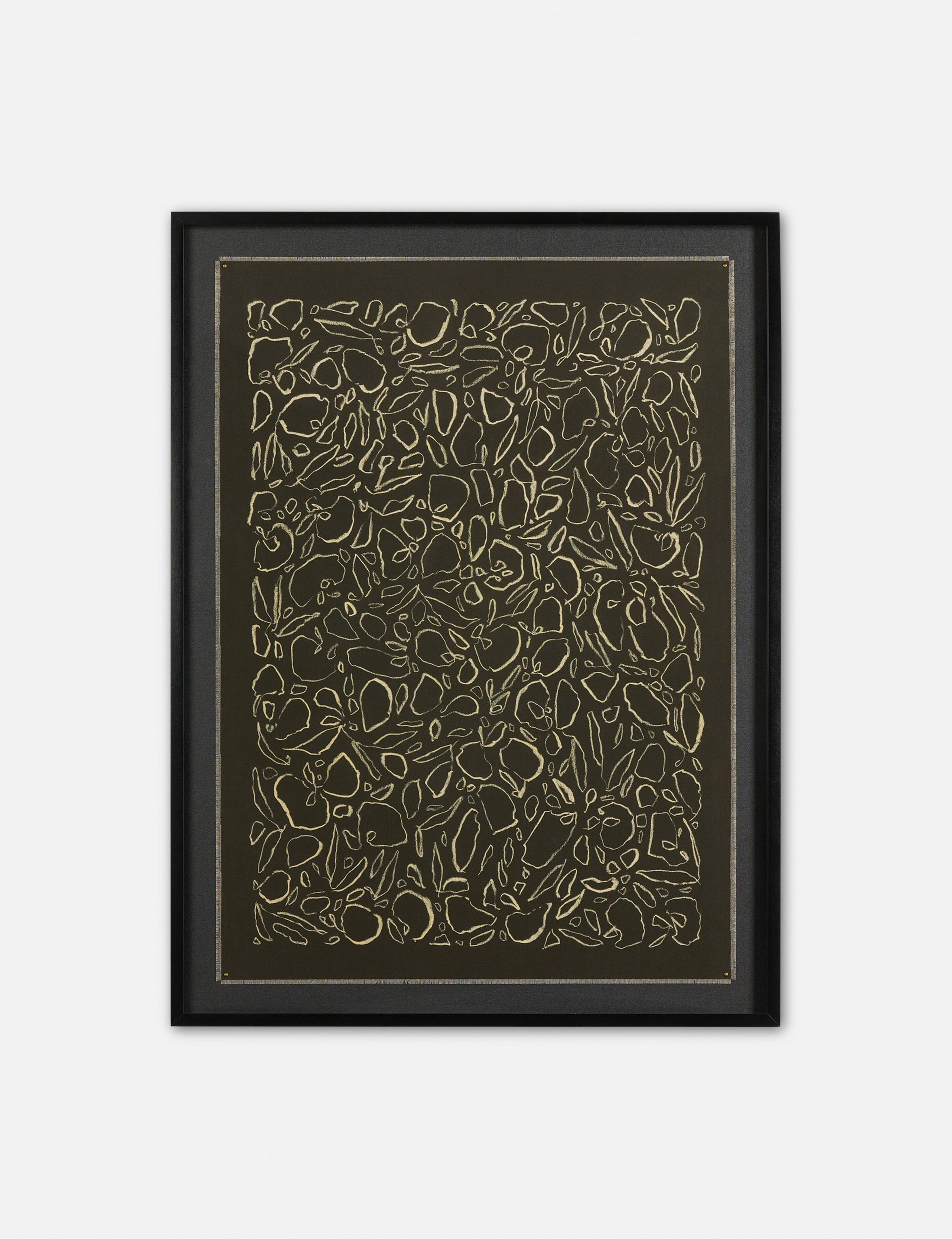 Cream On Black Glimmer by Laurel-Dawn Latshaw wall art,canvas print,home wall decor