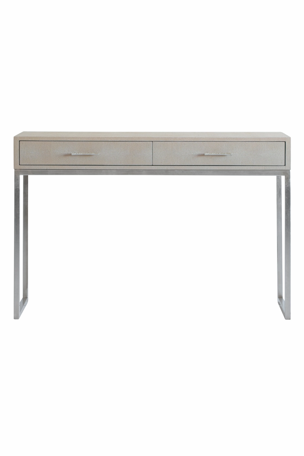 Cream Shagreen 2-Drawer Desk | Andrew Martin Digby