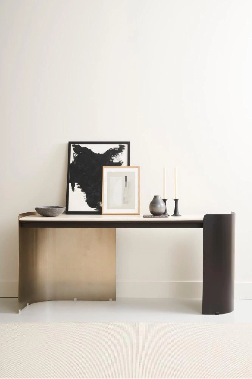 Cream Travertine Modern Desk | Caracole Movement