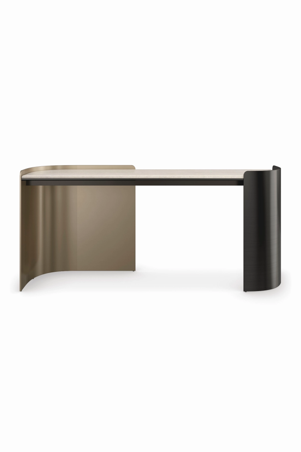 Cream Travertine Modern Desk | Caracole Movement desk,home desk,workstation