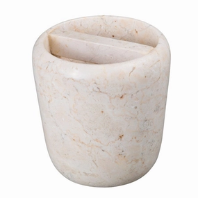 Creative Home Boulder Collection Champagne Marble Toothbrush Holder - Beige toothbrush holder,bathroom cup,bathroom organizer