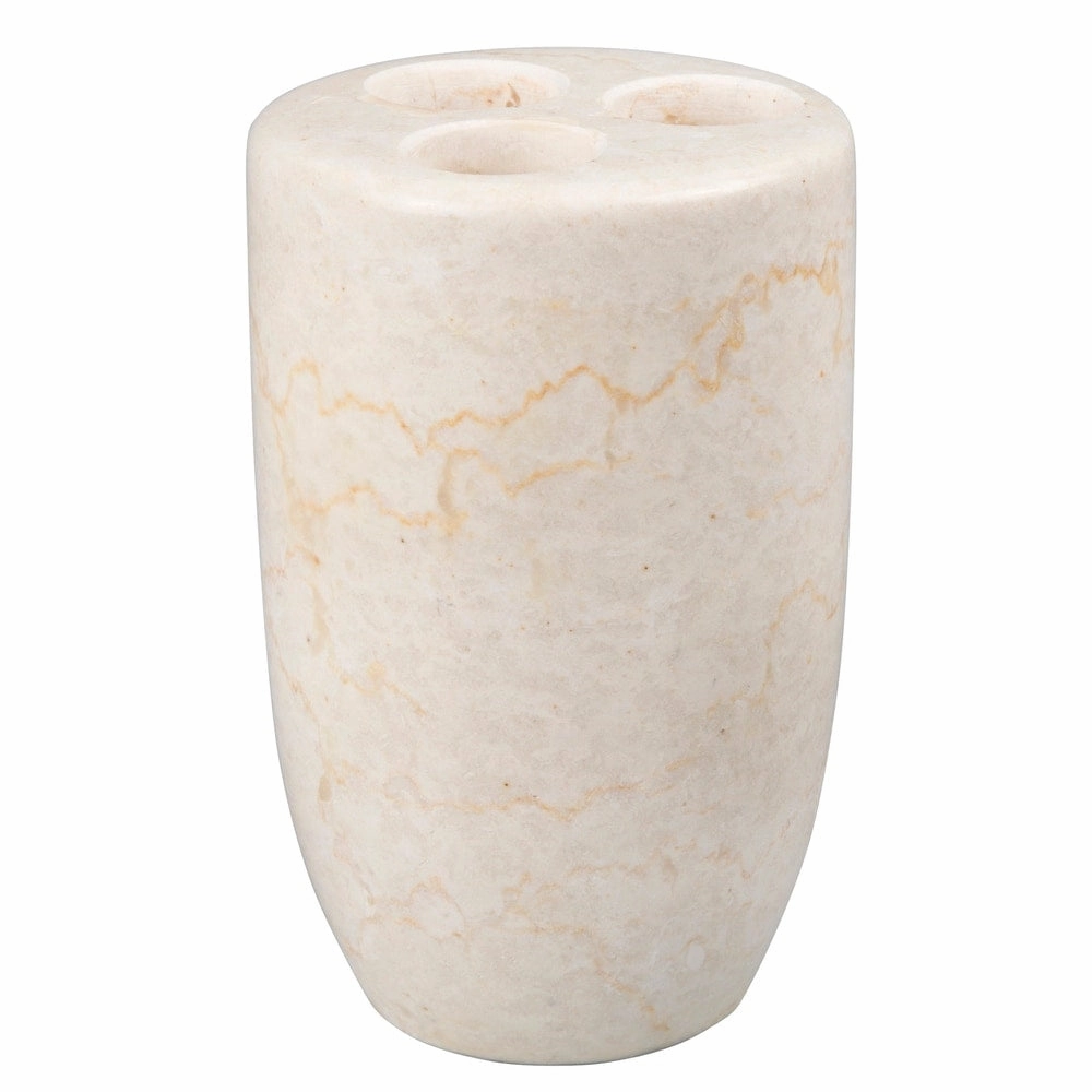 Creative Home Bullet Collection Champagne Marble Toothbrush Holder, Tooth Brush Holder - Beige toothbrush holder,bathroom cup,bathroom organizer