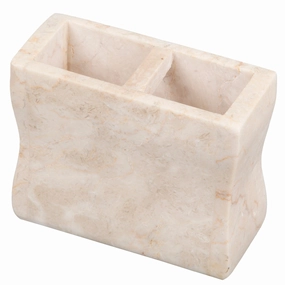 Creative Home Champagne Marble Toothbrush Holder, Tooth Brush Holder - Beige toothbrush holder,bathroom cup,bathroom organizer
