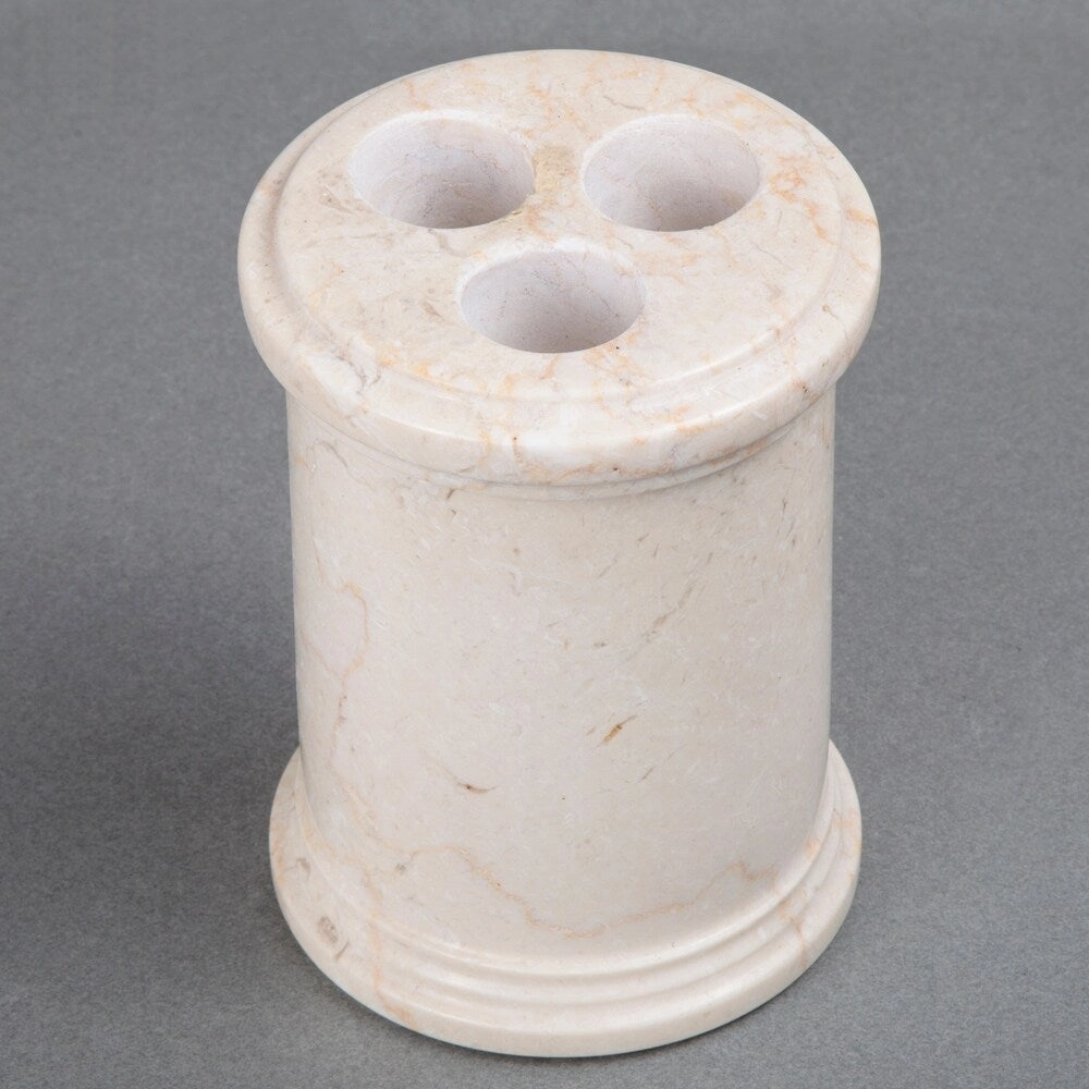 Creative Home Column Collection Champagne Marble Toothbrush Holder - Beige