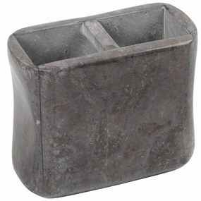 Creative Home Curvy Collection Charcoal Marble Toothbrush Holder, Tooth Brush Holder - Grey toothbrush holder,bathroom cup,bathroom organizer