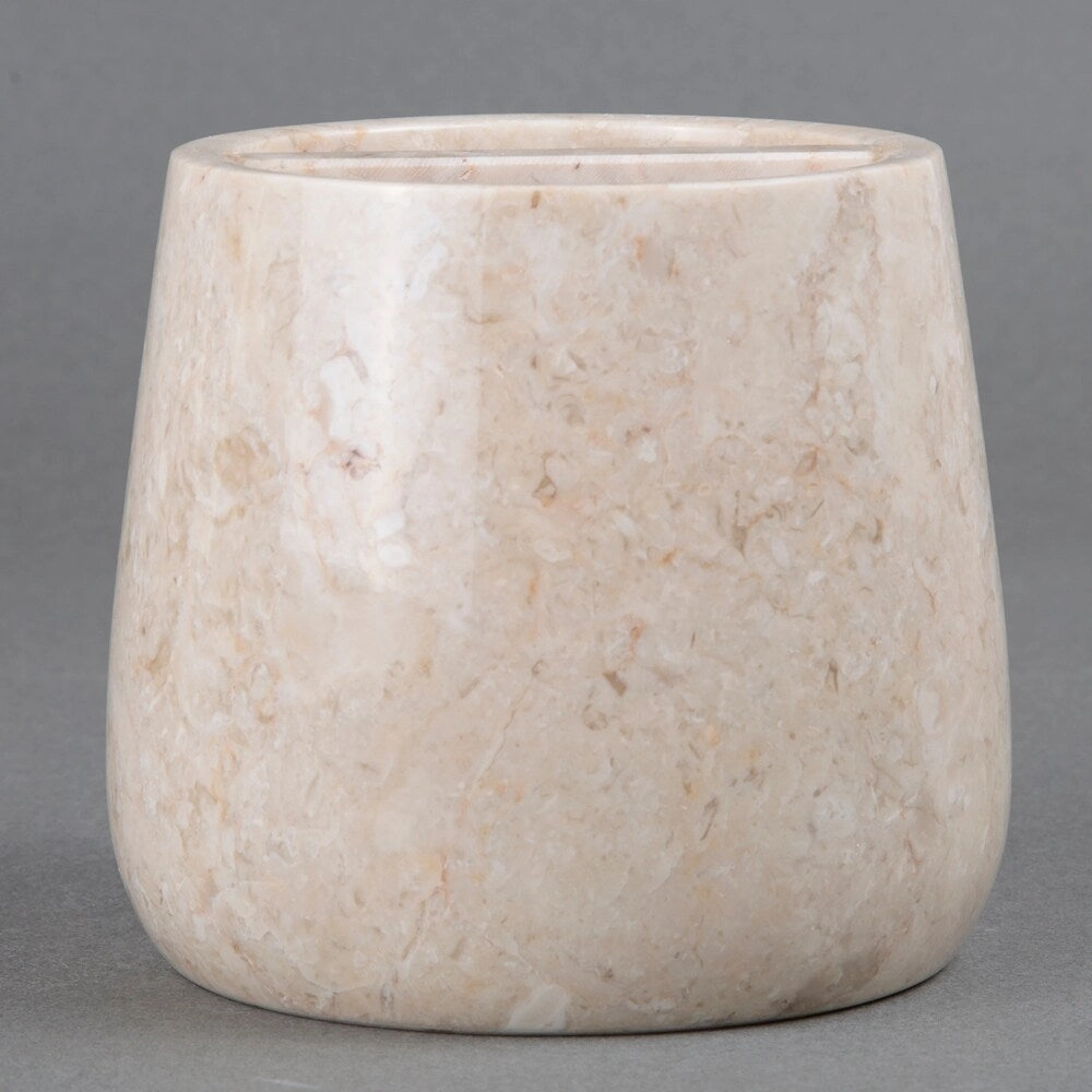 Creative Home Dalton Collection Champagne Marble Toothbrush Holder, Tooth Brush Holder - Beige
