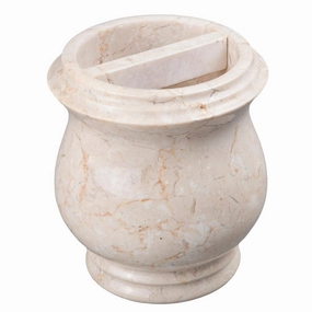Creative Home Double Rings Collection Champagne Marble Toothbrush Holder, Tooth Brush Holder - Beige toothbrush holder,bathroom cup,bathroom organizer