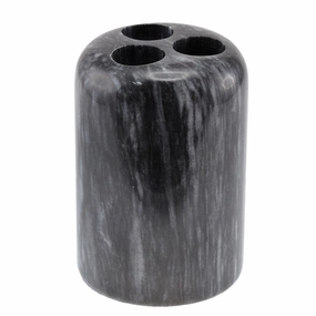 Creative Home Spa Collection Black Marble Toothbrush Holder, Tooth Brush Holder toothbrush holder,bathroom cup,bathroom organizer