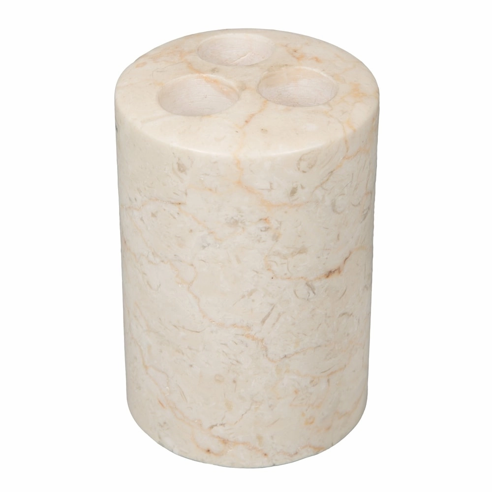 Creative Home Spa Collection Champagne Marble Toothbrush Holder - Beige toothbrush holder,bathroom cup,bathroom organizer