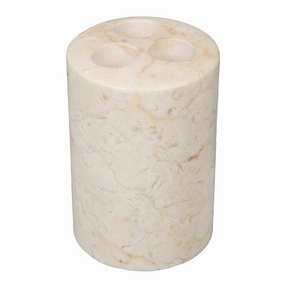 Creative Home Spa Collection Champagne Marble Toothbrush Holder - Beige toothbrush holder,bathroom cup,bathroom organizer