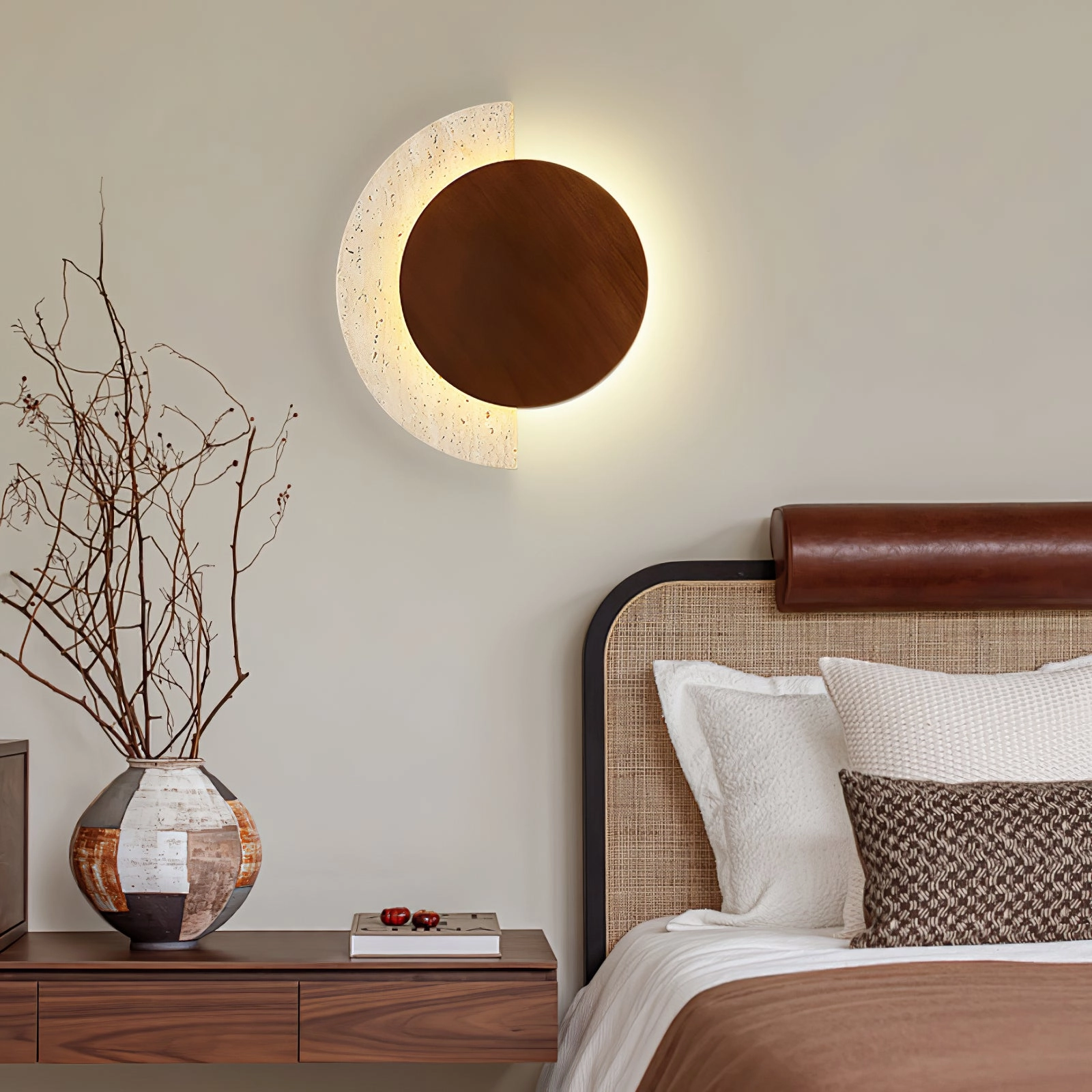 Crescent Halo Wall Sconce