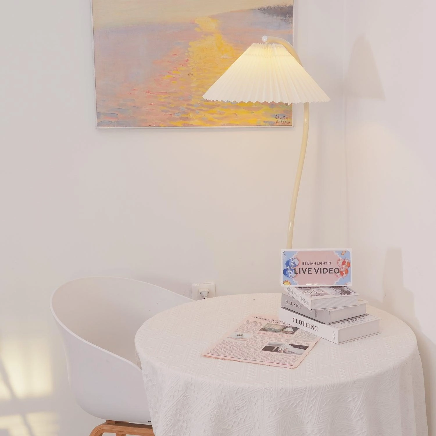 Crescini Pleated Floor Lamp