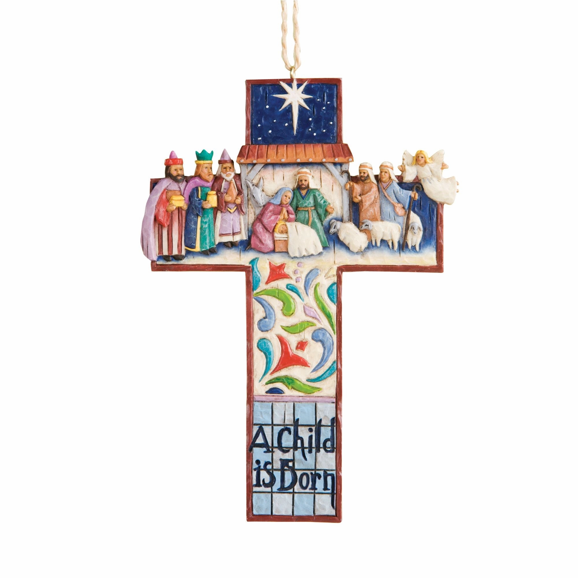 Cross Nativity Scene Ornament figurines,decorative figurines,home accents