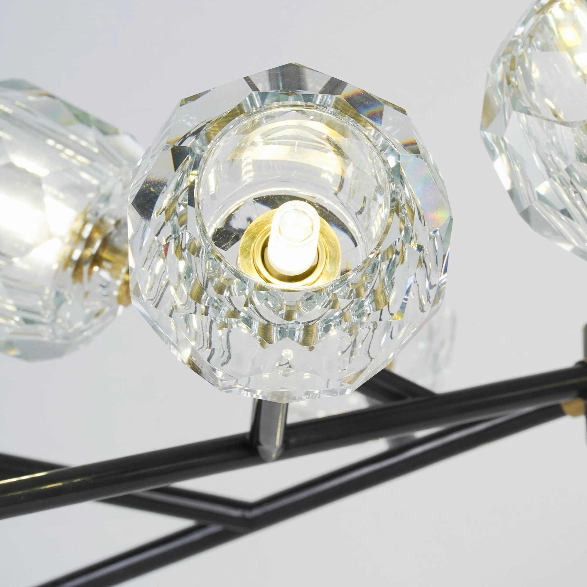 Crystal Ball Round Cluster Chandelier