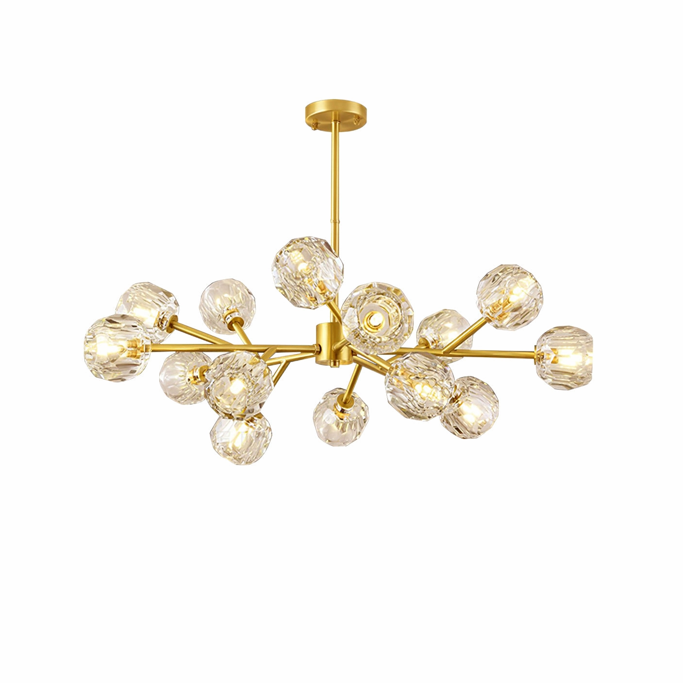 Crystal Ball Round Cluster Chandelier