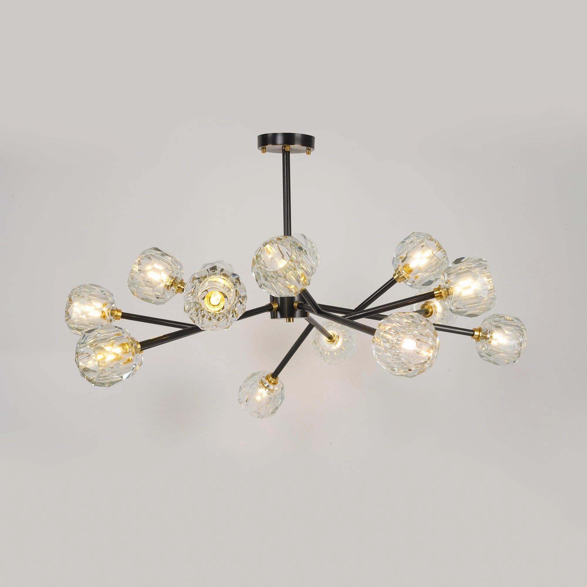 Crystal Ball Round Cluster Chandelier