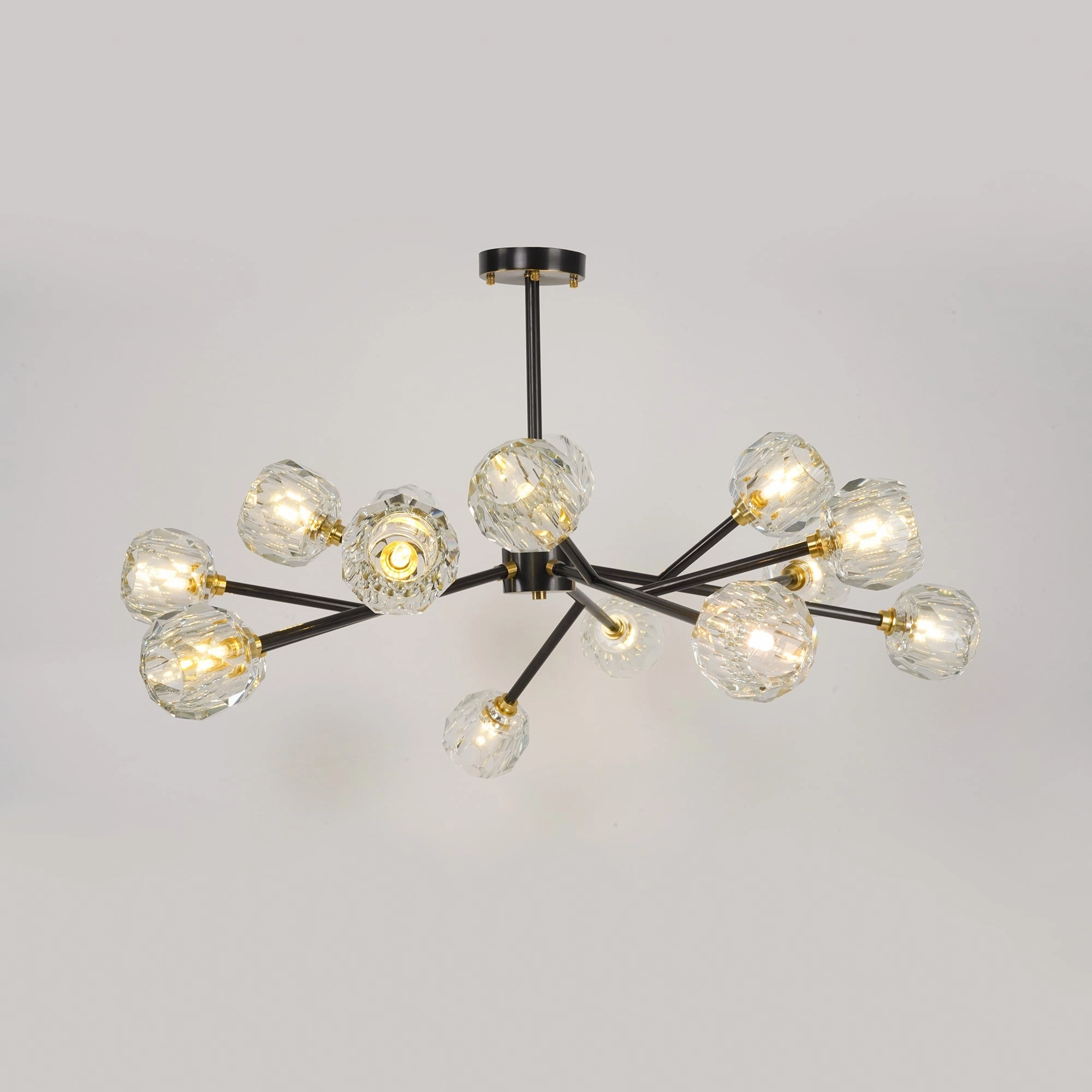 Crystal Ball Round Cluster Chandelier