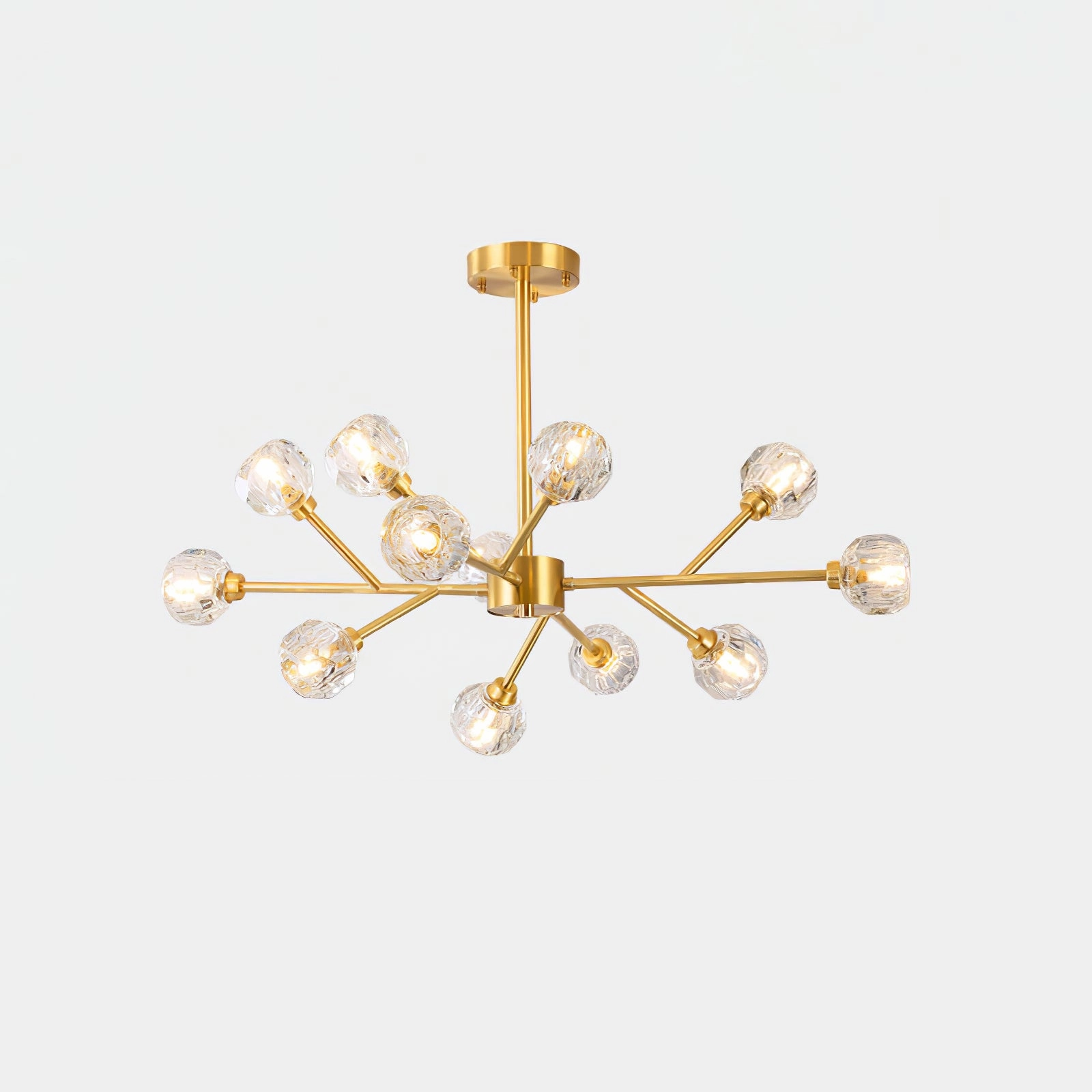 Crystal Ball Round Cluster Chandelier