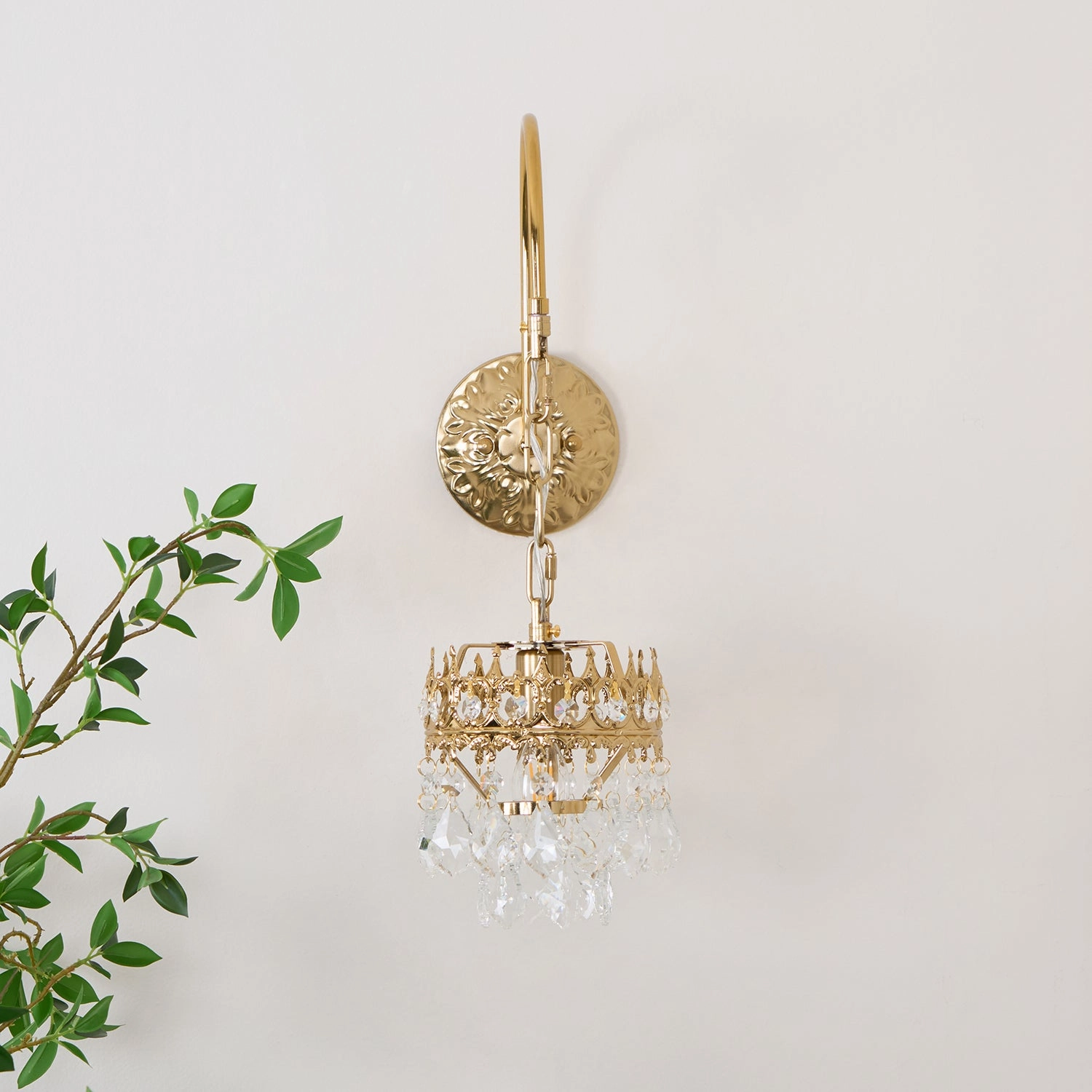 Crystal Crown Sconce