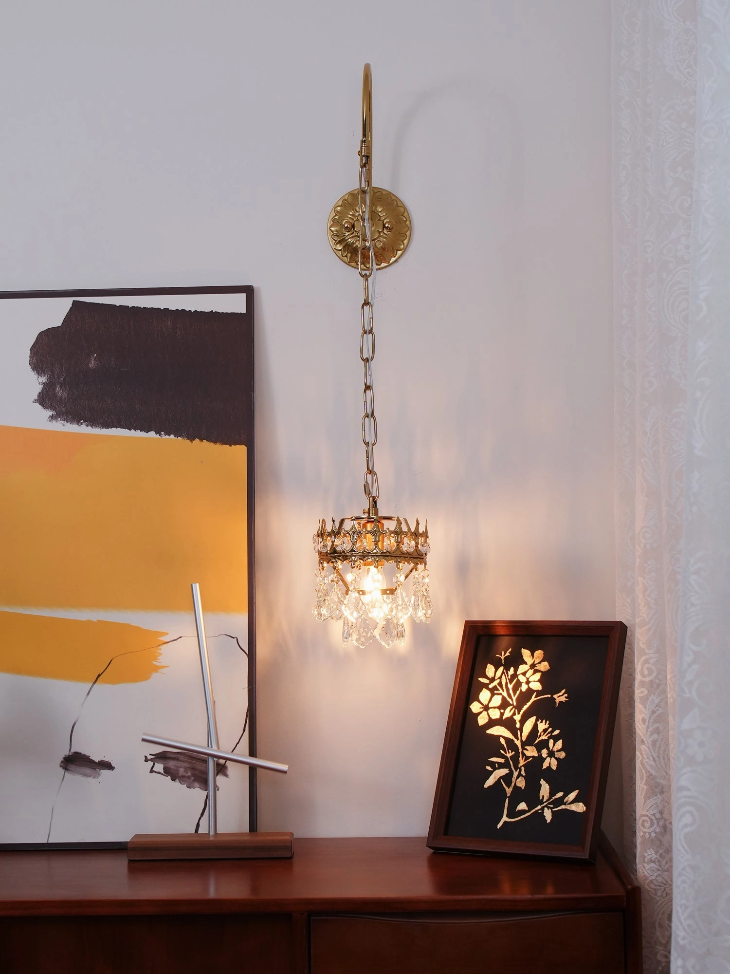Crystal Crown Sconce