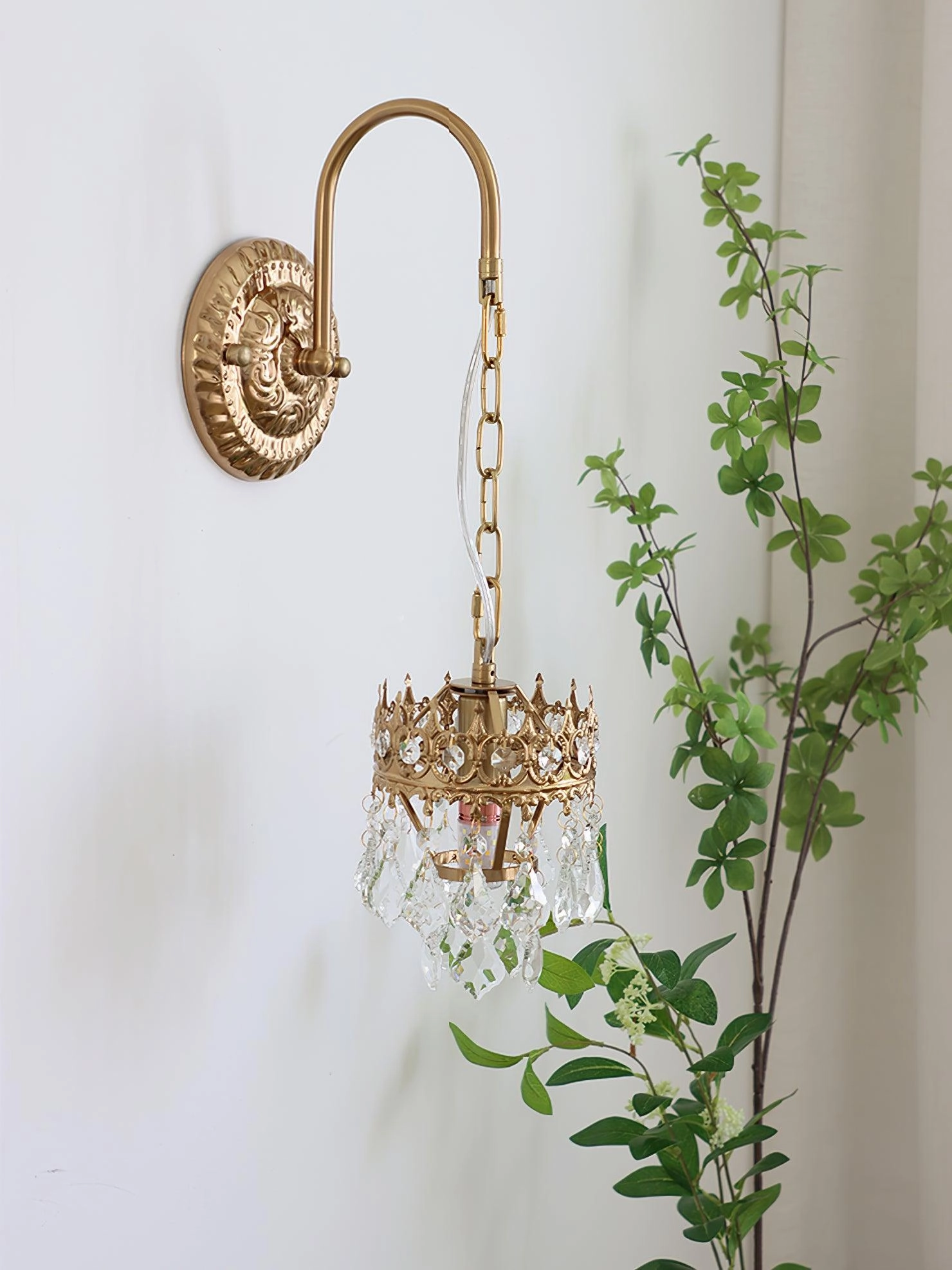 Crystal Crown Sconce