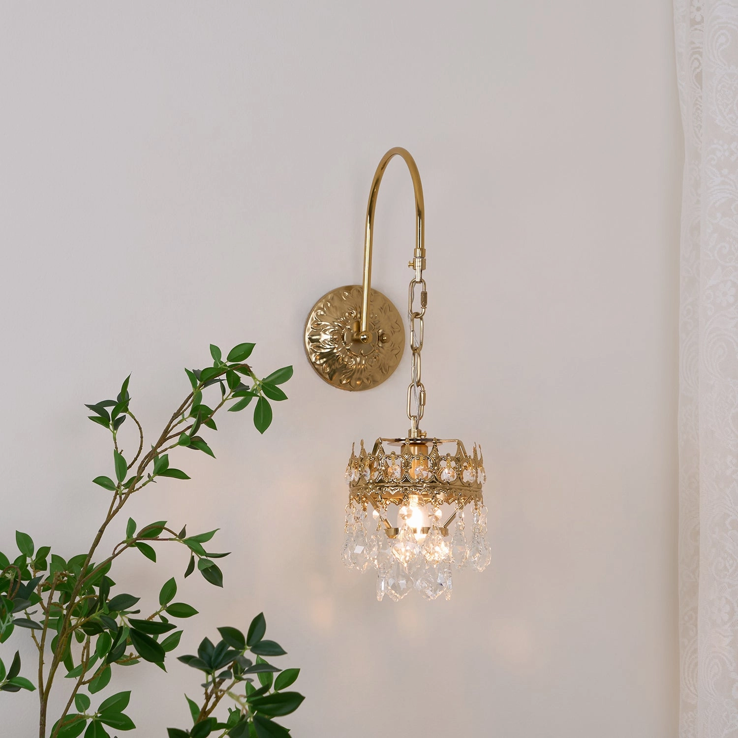 Crystal Crown Sconce