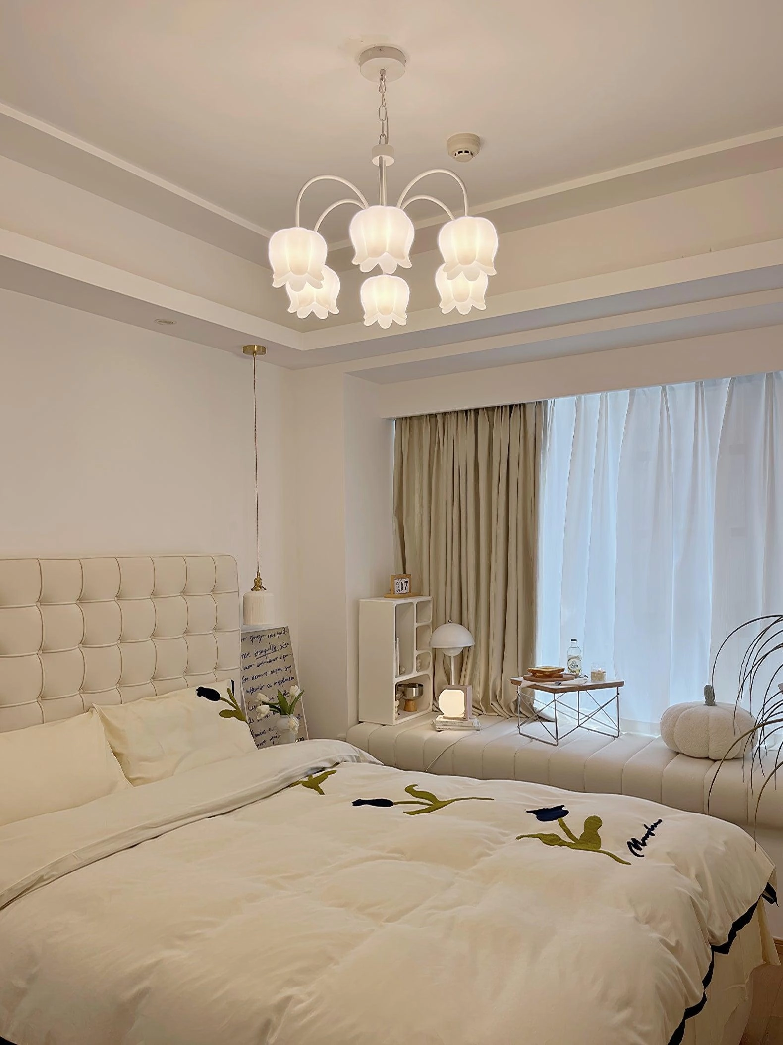 Curved Arm Bell Chandelier