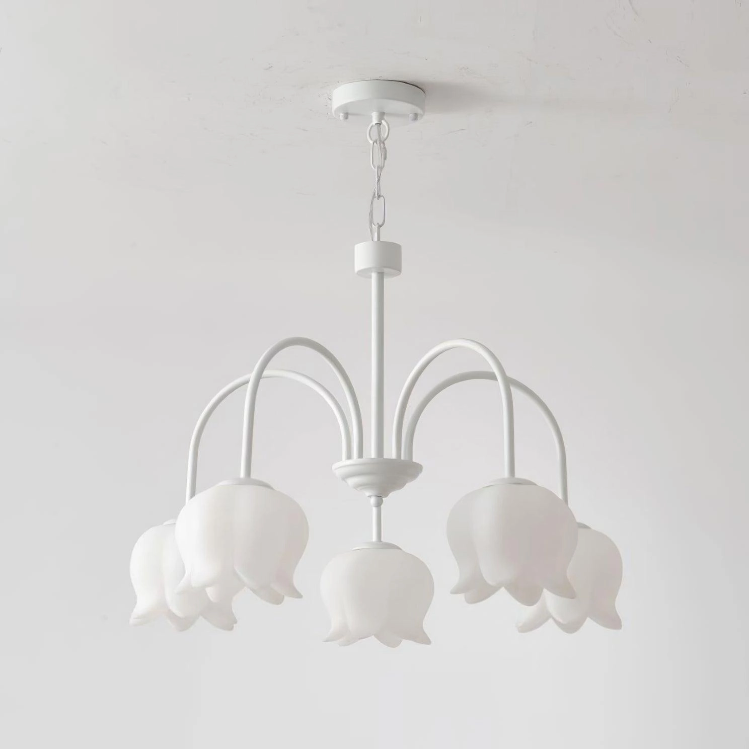 Curved Arm Bell Chandelier