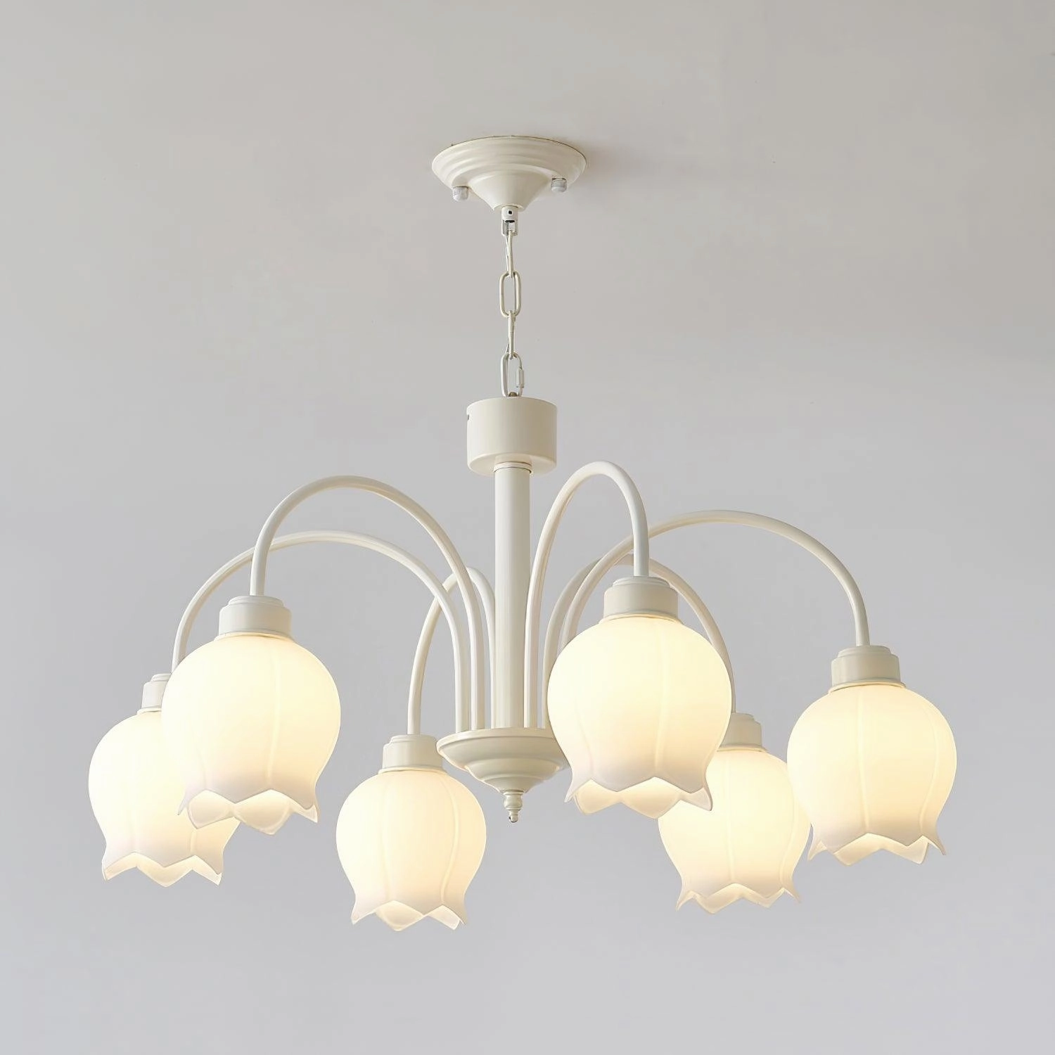 Curved Arm Bell Chandelier