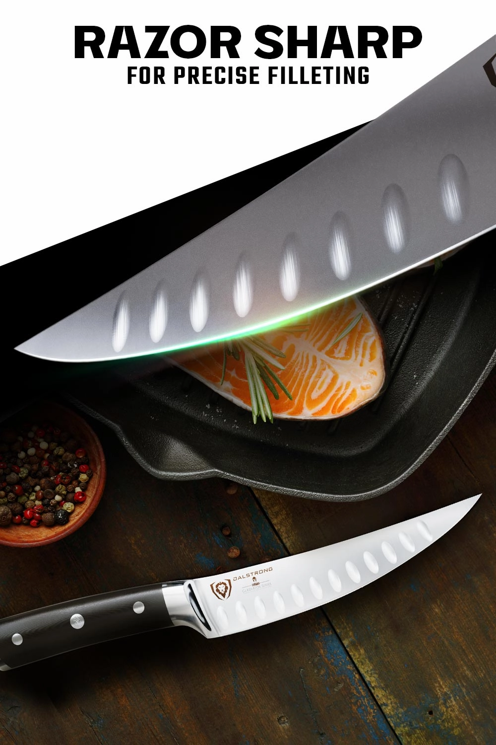 Curved Fillet Knife 6" | Gladiator Series | NSF Certified | Dalstrong 
