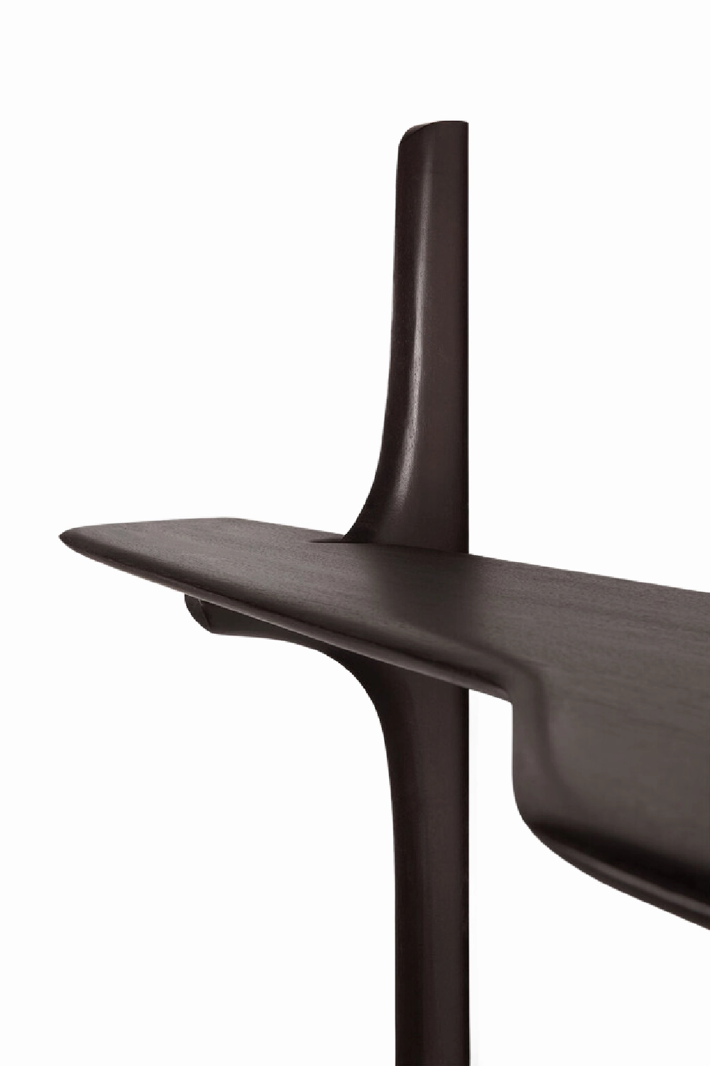 Curved Wood Wall-mounted Desk | Ehtnicraft PI
