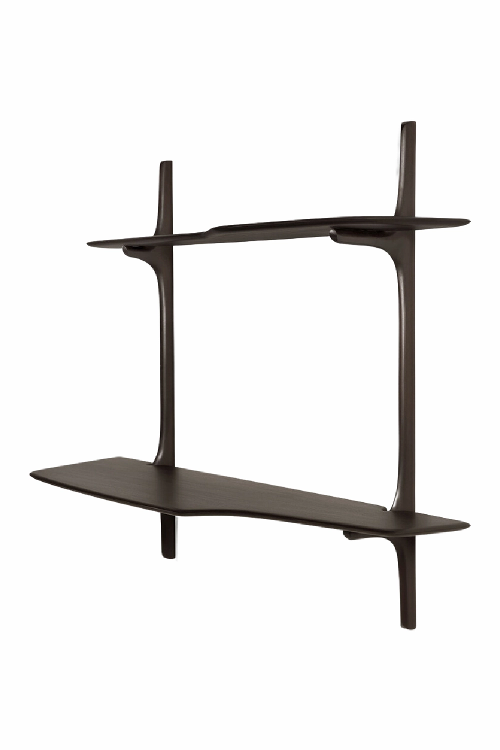 Curved Wood Wall-mounted Desk | Ehtnicraft PI