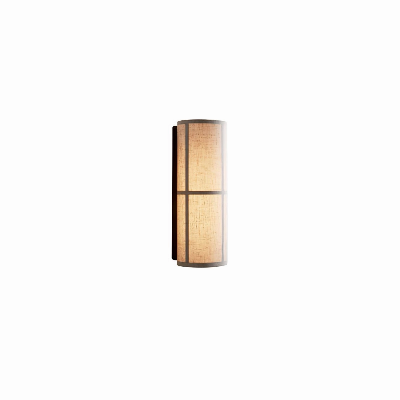 Cylinder Fabric Plug-in Wall Lamp