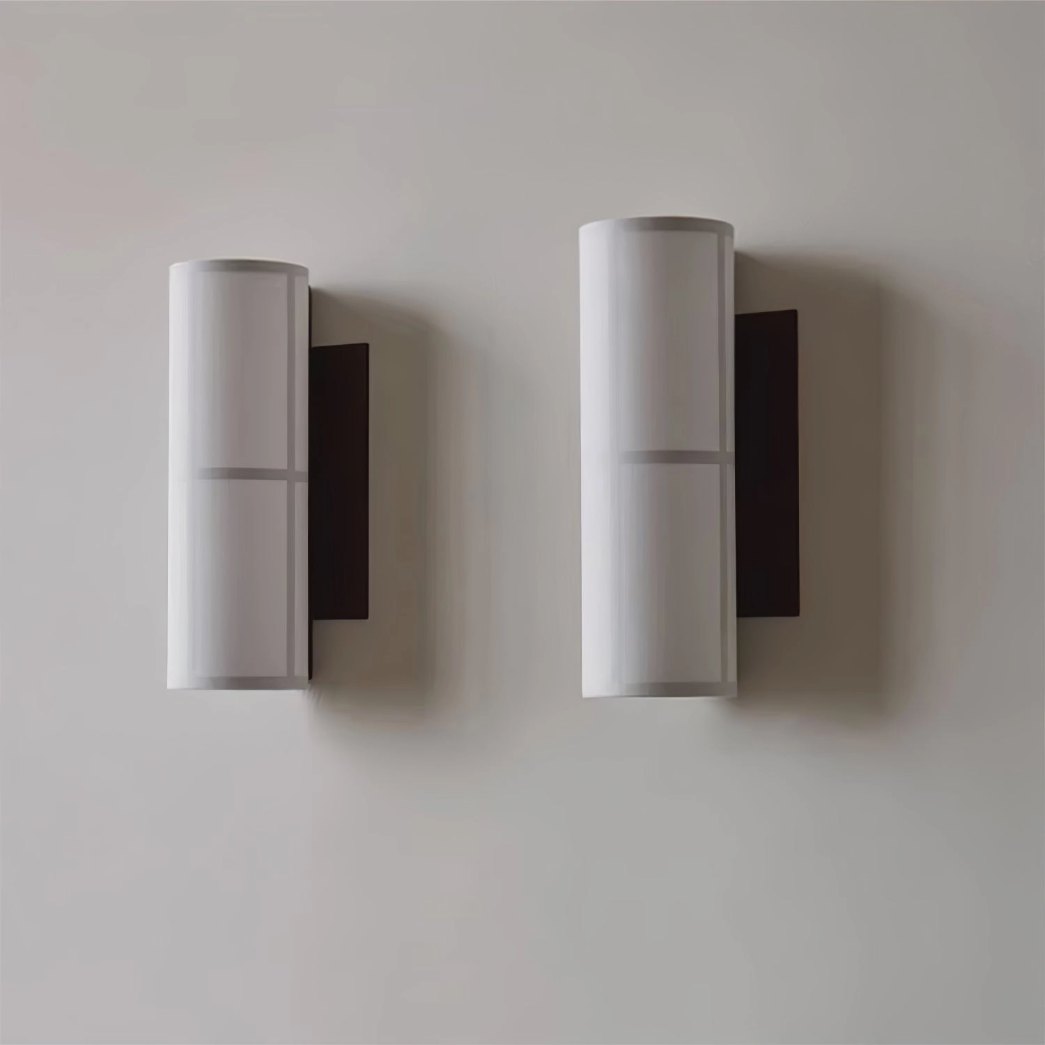 Cylinder Fabric Plug-in Wall Lamp