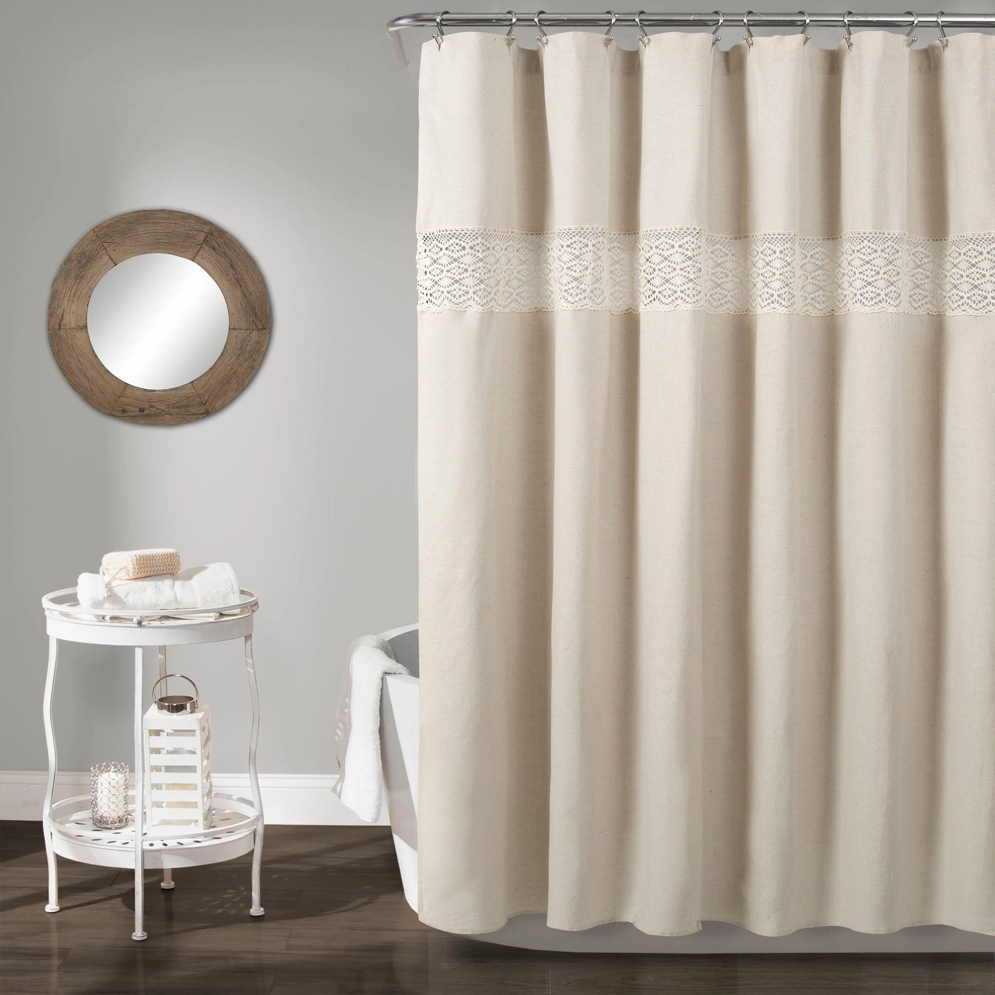 Dana Lace Shower Curtain shower curtain,bath curtain,bathroom decor