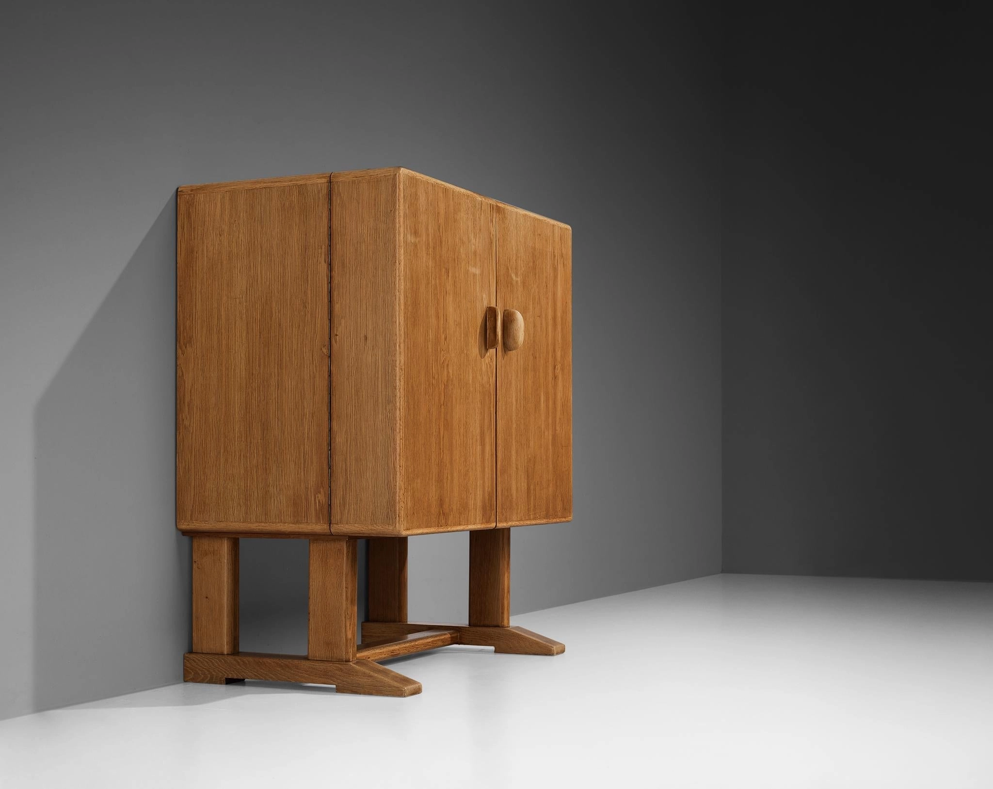 Danish Bar Cabinet in Solid Oak