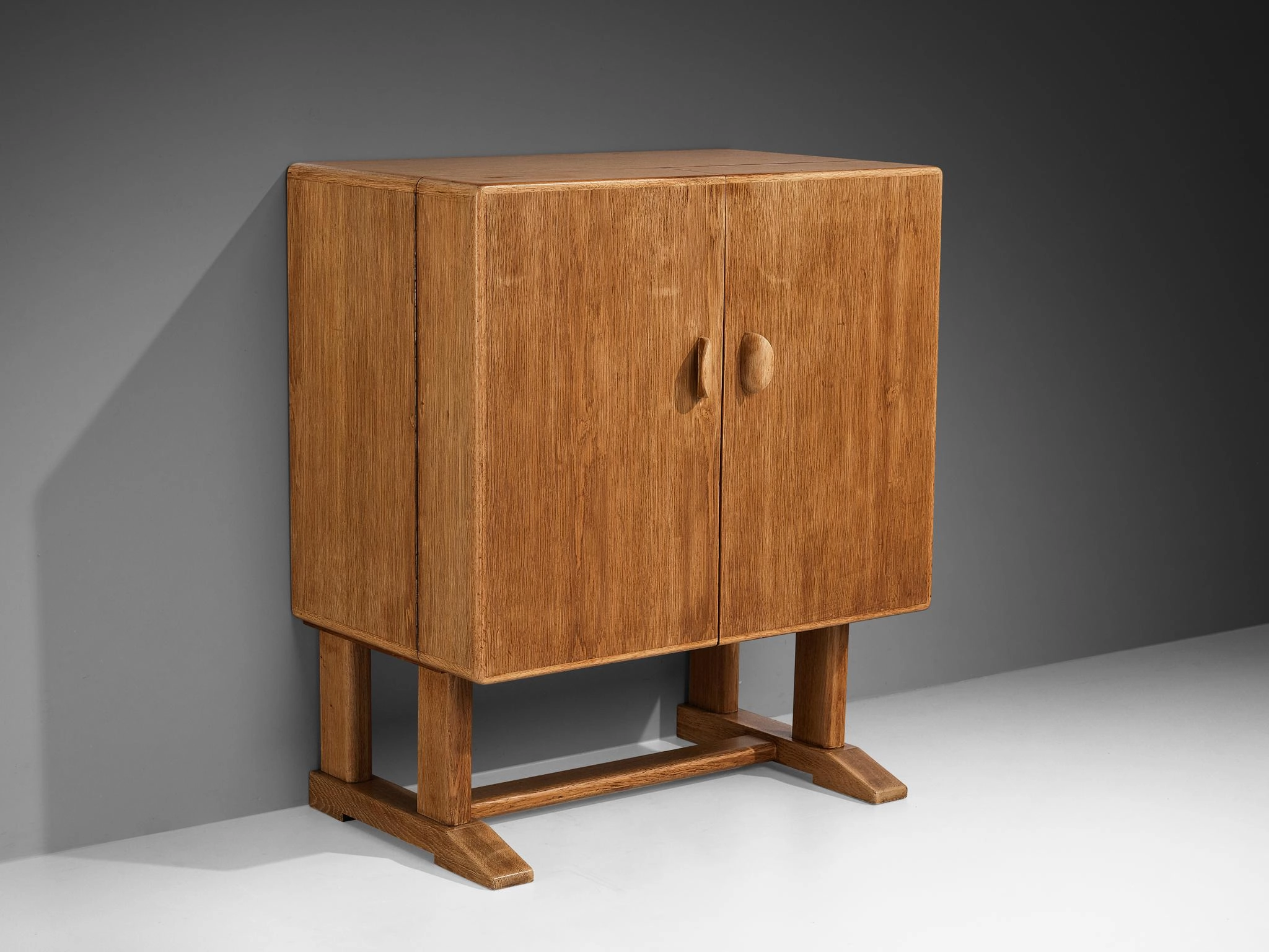 Danish Bar Cabinet in Solid Oak