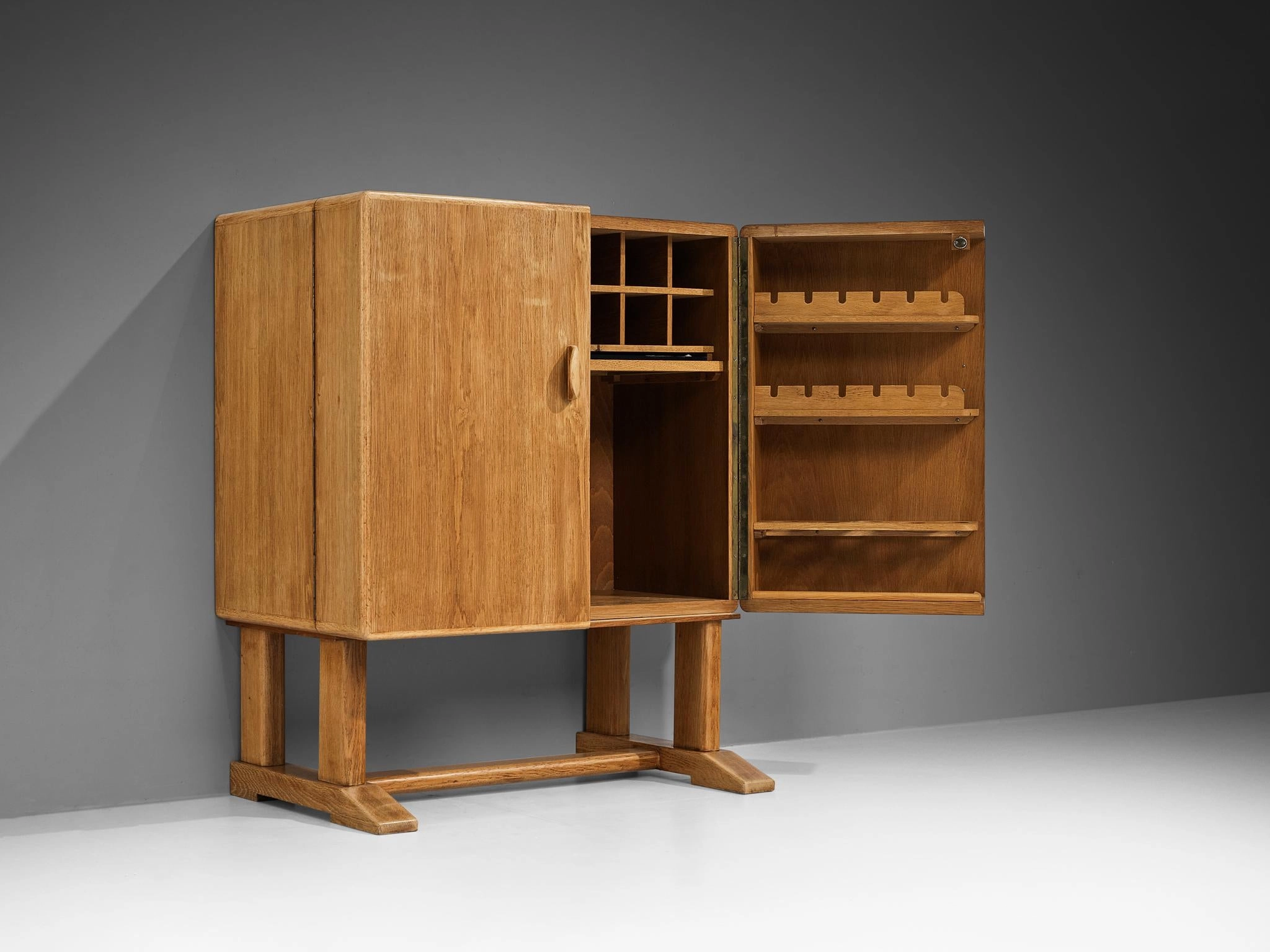 Danish Bar Cabinet in Solid Oak
