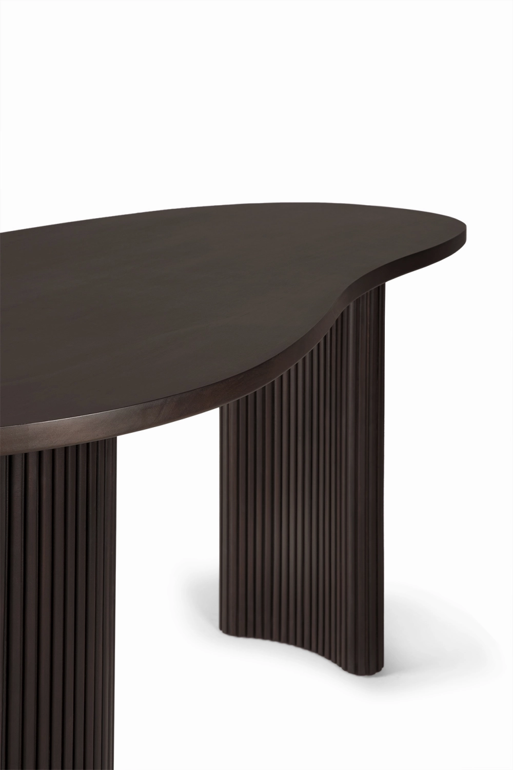 Dark Brown Mahogany Desk | Boomerang Ethnicraft