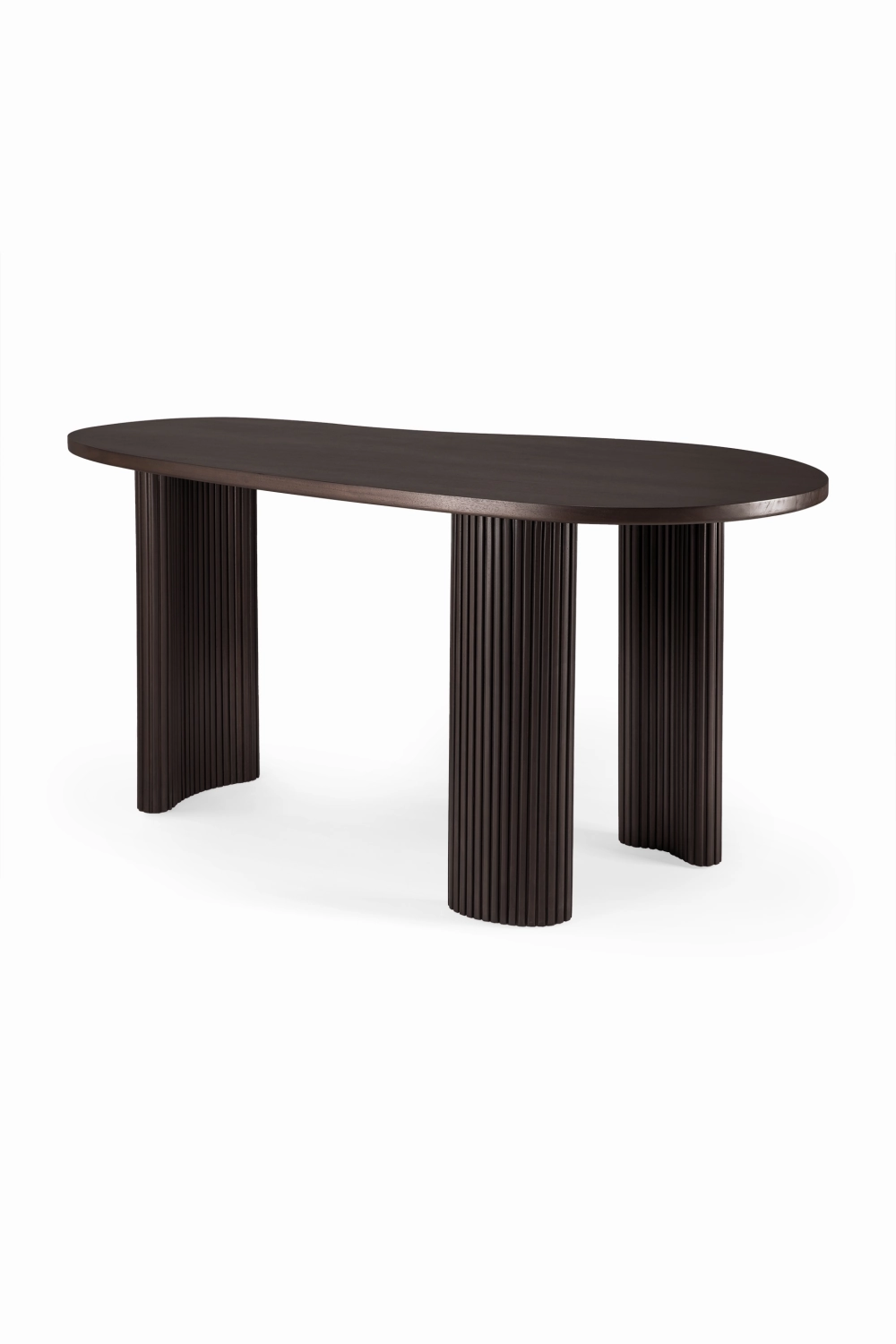 Dark Brown Mahogany Desk | Boomerang Ethnicraft
