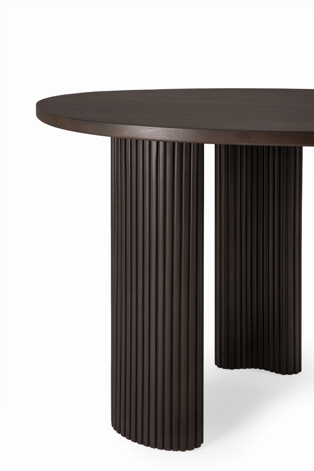 Dark Brown Mahogany Desk | Boomerang Ethnicraft