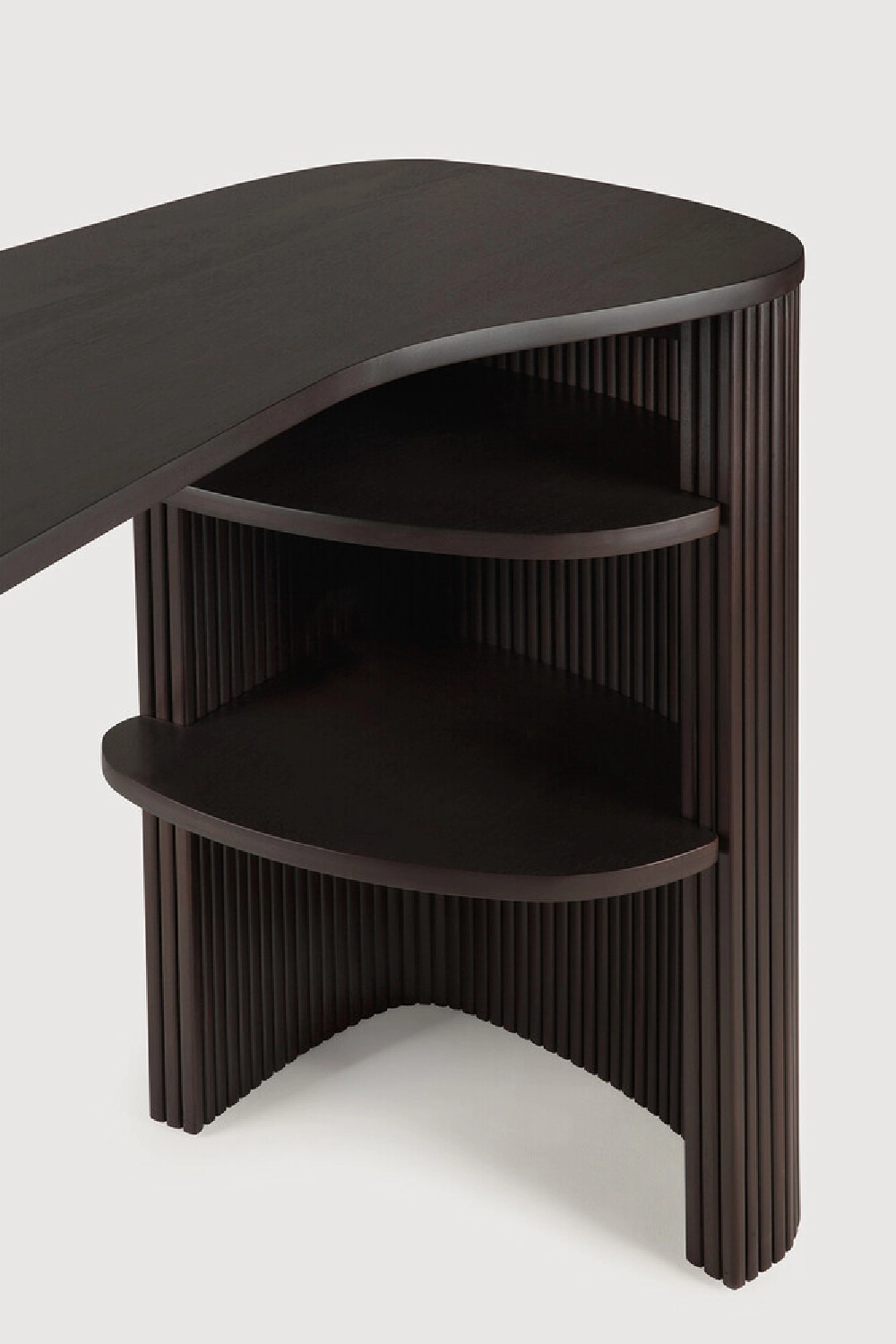Dark Brown Mahogany Desk | Ethnicraft Roller Max