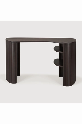 Dark Brown Mahogany Desk | Ethnicraft Roller Max desk,home desk,workstation