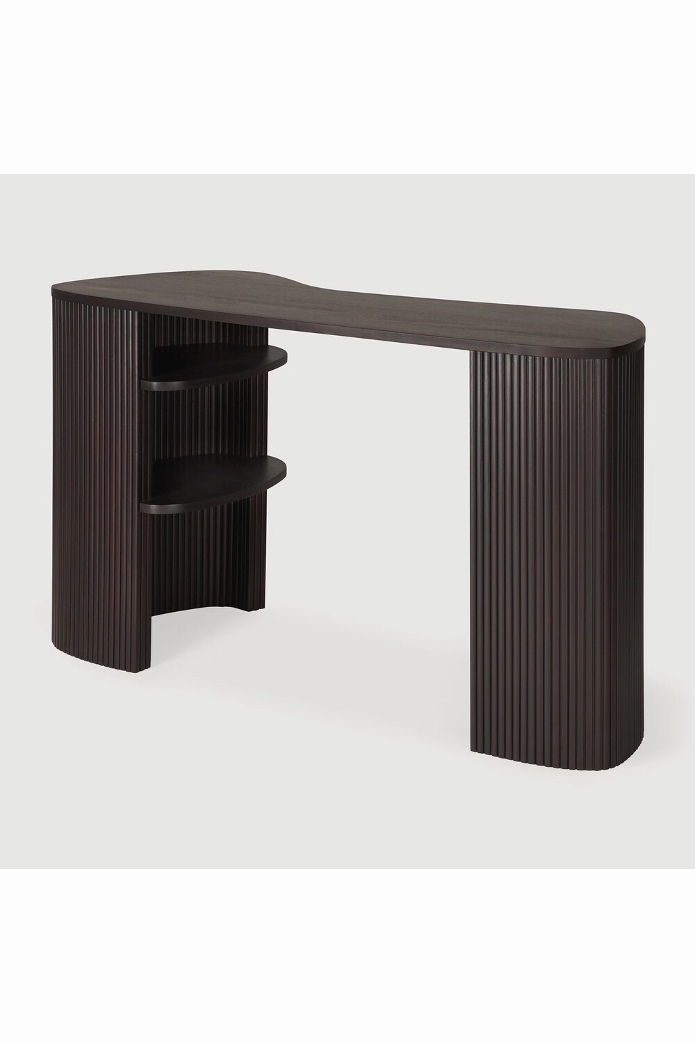 Dark Brown Mahogany Desk | Ethnicraft Roller Max